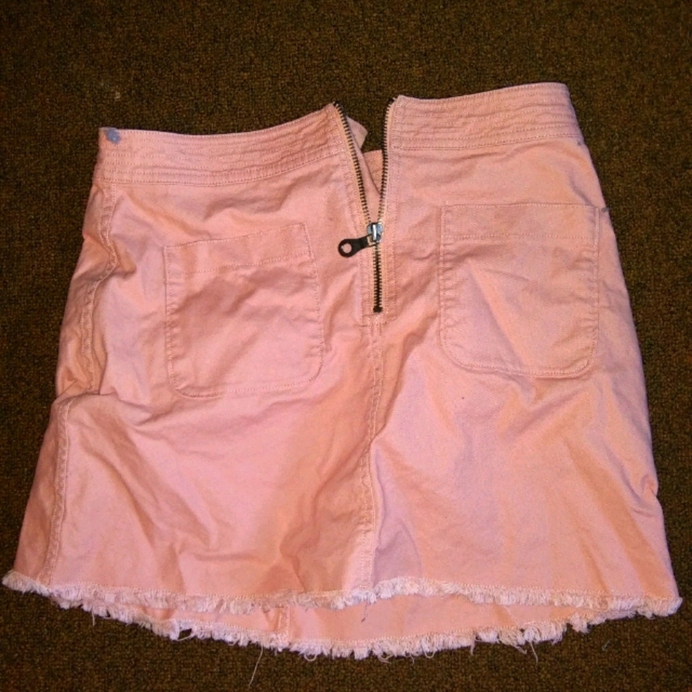 Madewell Zip Front mini skirt